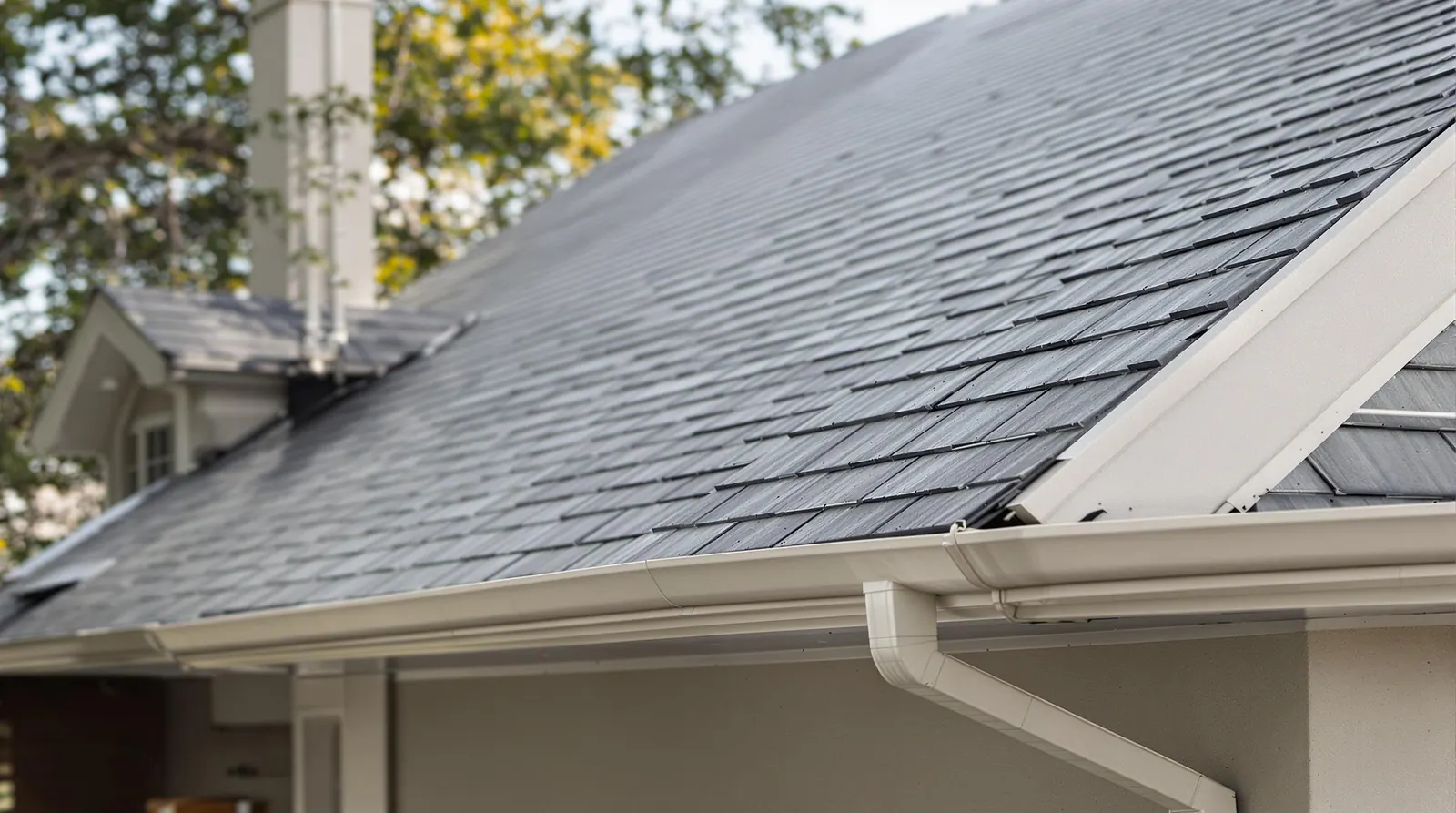 Architectural shingles and finished roof edge